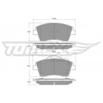 TOMEX Brakes Bremsbelagsatz, Scheibenbremse